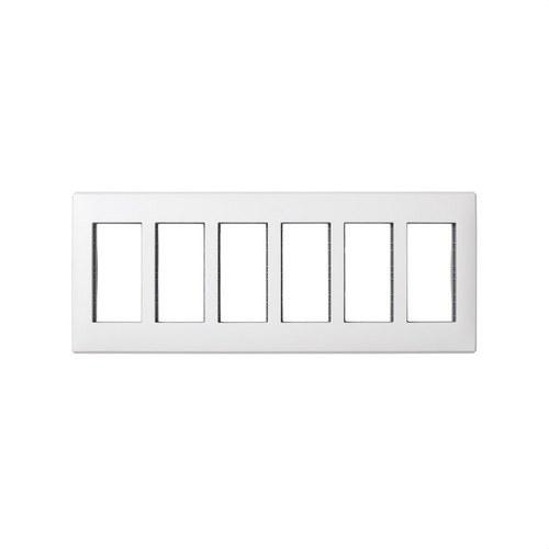 Marco para pared de empotrar y bastidor para 6 elementos dobles blanco Simon 500 Cima con referencia 51010106-030 de la marca SIMON