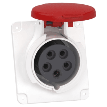 Toma empotrar inclinada 3P+N+T 16 A IP44 380 - 415 V con referencia PKF16F435 de la marca SCHNEIDER ELECTRIC