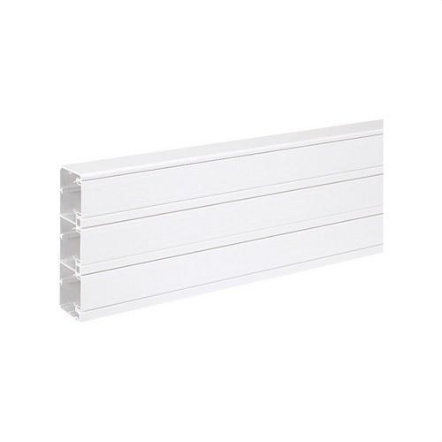 Canal PVC de 2m 185x55mm amb 3 compartiments per a funcions K45 color blanc amb referència TK12143/9 de la marca SIMON