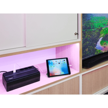 SAI EASY UPS BVS 650VA - Tomas schuko con referencia BVS650I-GR de la marca SCHNEIDER ELECTRIC