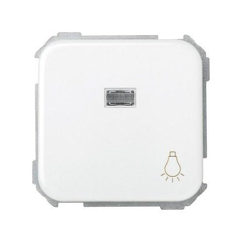 Pulsador con grabado luz luminoso incorporado y sistema de embornamiento rápido blanco Simon 31 con referencia 31661-30 de la marca SIMON