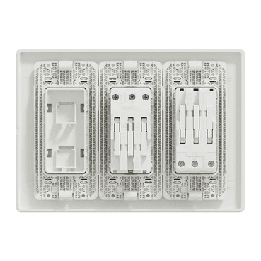 Kit puesto de trabajo 3 columnas Schneider Electric New Unica System+ con referencia NU113118 de la marca SCHNEIDER ELECTRIC