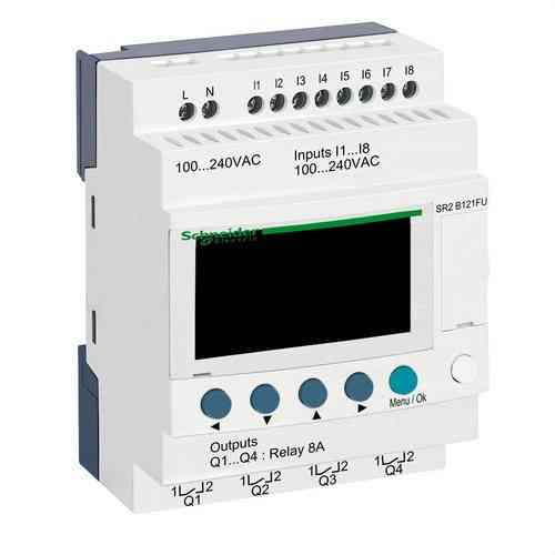 Relé programable ZELIO 100-240V E/S12 CON VISOR con referencia SR2B121FU de la marca SCHNEIDER ELECTRIC
