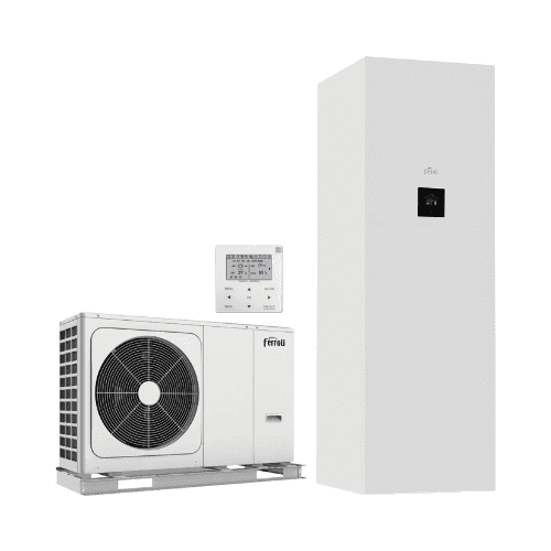 Conjunto aerotermia Ferroli OMNIA FT + OMNIA M 3.2 12 kW 240 litros con referencia OMNIAFT250+M3.2-12 de la marca FERROLI