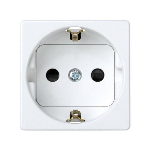Base de enchufe schuko 16 A 250V con dispositivo de seguridad y embornamiento a tornillo blanco Simon 27 Play con referencia 27472-65 de la marca SIMON