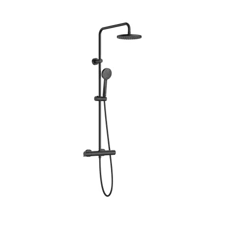 Columna de ducha termostática negro mate Roca T-Basic