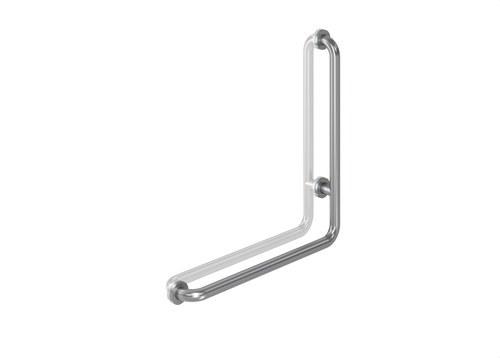 Barra de apoyo de ángulo de 90º 600x600mm inox satinada con referencia GW11 17 04 01 de la marca GENWEC
