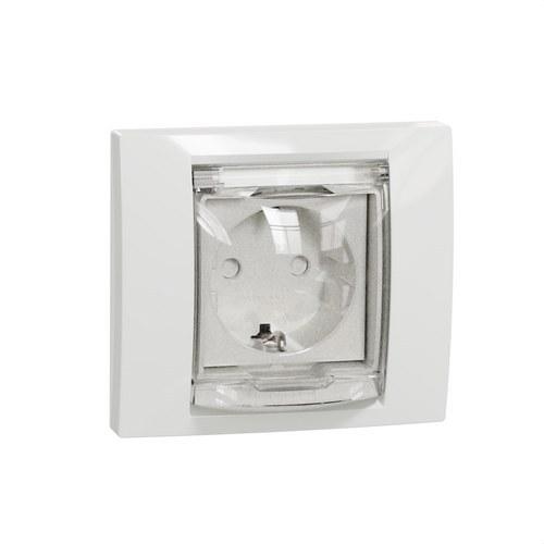 Base d’endoll schuko IP44 New Unica Polar amb referència NU003718 de la marca SCHNEIDER ELECTRIC