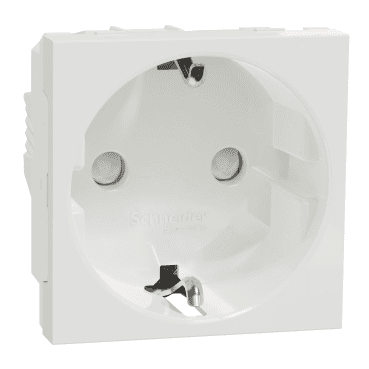 Base d’endoll schuko blanc polar New Unica amb referència NU303718 de la marca SCHNEIDER ELECTRIC