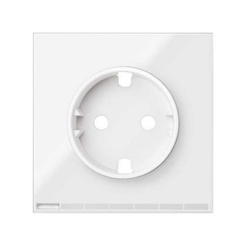 Tapa Simon iO para la base de enchufe schuko blanco brillante Simon 100 con referencia 10002041-130 de la marca SIMON