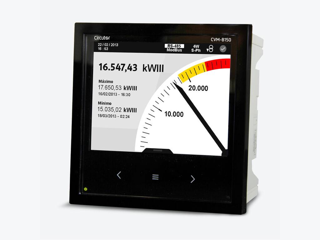 Analitzador de xarxes trifàsic panell display a color CVM-B150-ITF-485-ICT2 amb referència M56111. de la marca CIRCUTOR