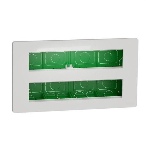 Centralización de empotrar 2x10 módulos blanco New Unica System+ con referencia NU171020 de la marca SCHNEIDER ELECTRIC