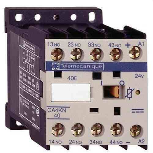 Minicontactor auxiliar 3 NA+1 NC 24V CC B/-C con referencia CA4KN31BW3 de la marca SCHNEIDER ELECTRIC
