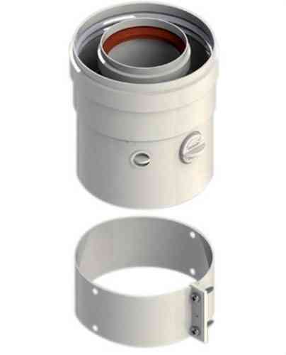 Salida coaxial vertical compatible con Ariston 60/100mm aluminio blanco con referencia 610CVCLARP1 de la marca FIG