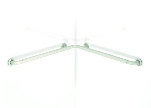 Barra de suport paret-paret d’angle de 90º 815 mm niló amb referència GW11 36 09 00 de la marca GENWEC