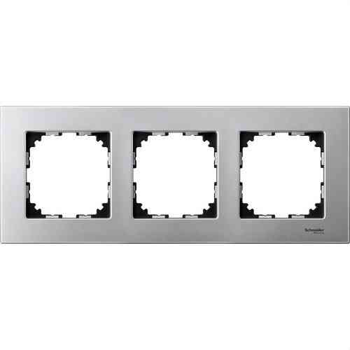 Marco de 3 elementos vertical/horizontal aluminio D-Life con referencia MTN4030-3160 de la marca SCHNEIDER ELECTRIC