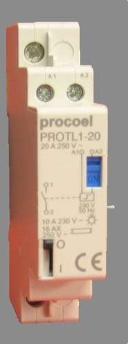 Telerruptor 1P 1NA 20A con referencia PROTL1-20 de la marca PROCOEL