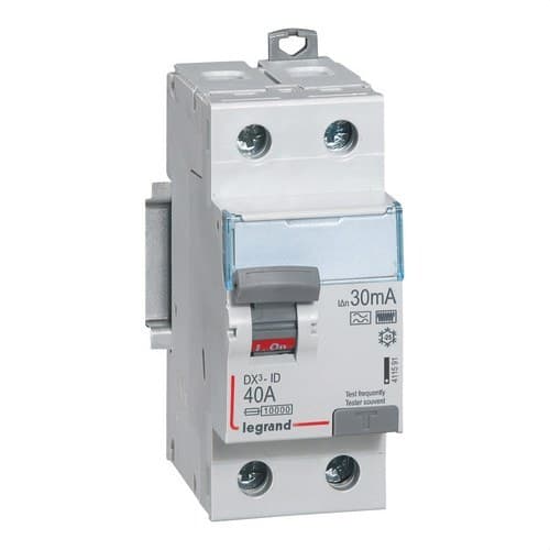 Diferencial DX3 2P 40A 30mA Classe HPI amb referència 411591 de la marca LEGRAND