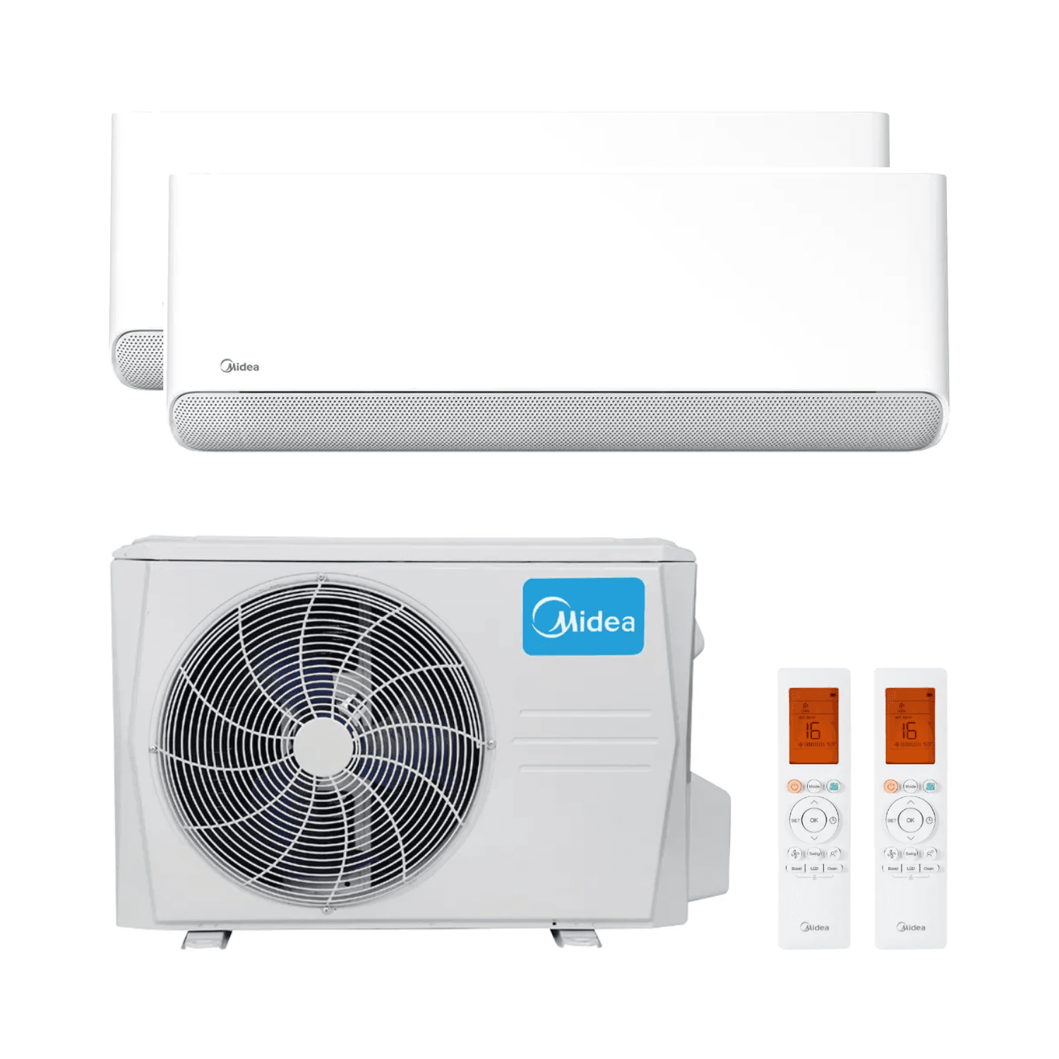 Aire acondicionado 2x1 con wifi Midea Breezeless E 2,6 kW 9000 BTU con referencia BREEZELESS09+09 de la marca MIDEA