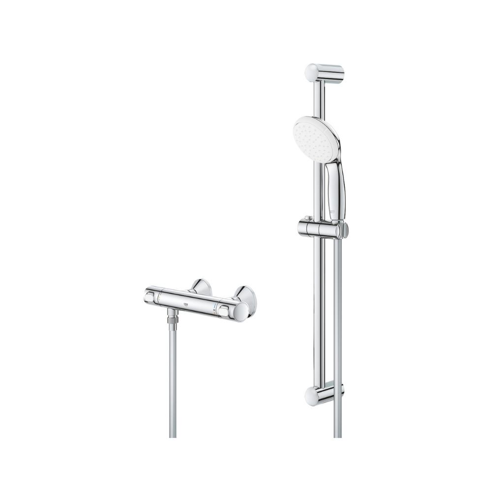 Conjunto de ducha termostática 1/2" Grohe Grohtherm 500 cromo con referencia 34796001 de la marca GROHE