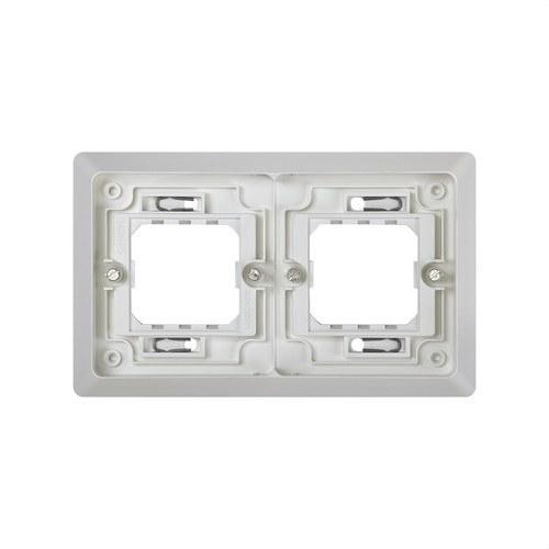 Marco para cajas de empotrar de 2 elementos gris Simon Aqua con referencia 4400620-035 de la marca SIMON