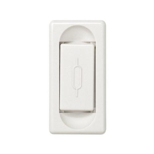 Base portafusibles de mig element per a fusibles cilíndrics 16A 250V i de mida 5x20mm blanc Simon 27 Play amb referència 27000-34 de la marca SIMON