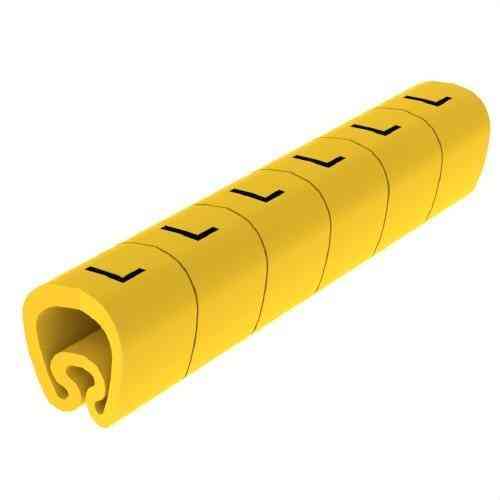 Señalizadores precortados amarillos Ø18 PVC plastificados con referencia 1813-L de la marca UNEX