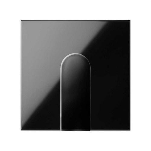 Tapa para salida de cables ancha negro brillante Simon 100 con referencia 10002051-138 de la marca SIMON