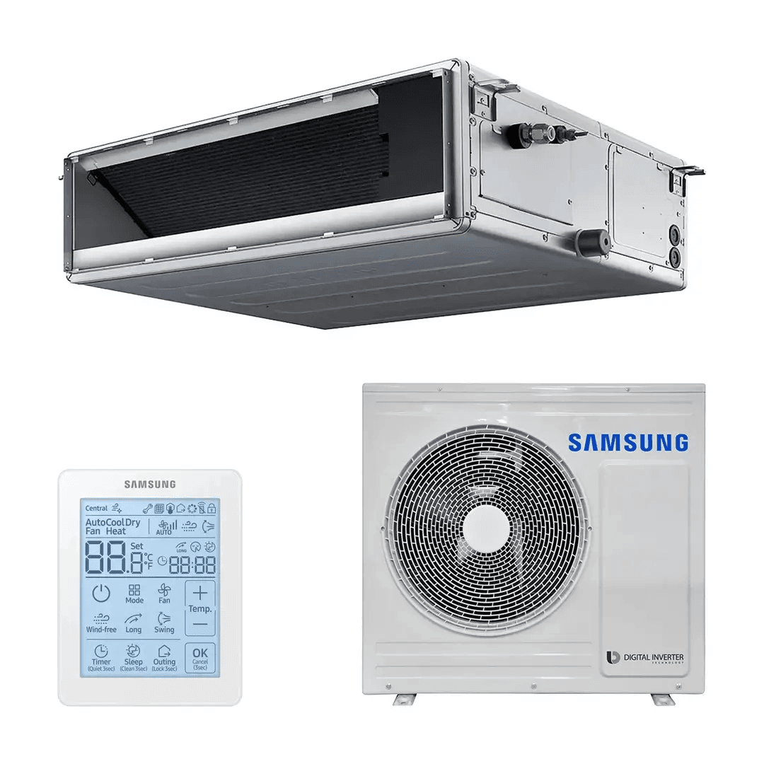 Aire acondicionado conducto Samsung Deluxe 14 kW 48000 BTU - Trifásico con referencia F-AC140RXN-T de la marca SAMSUNG
