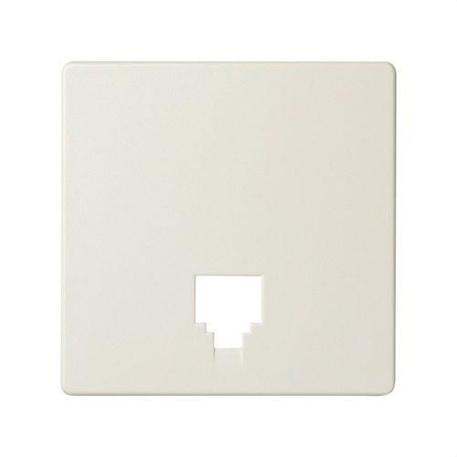 Placa para tomas telefónicas con conectores RJ11 y RJ12 marfil Simon 82 con referencia 82062-61 de la marca SIMON