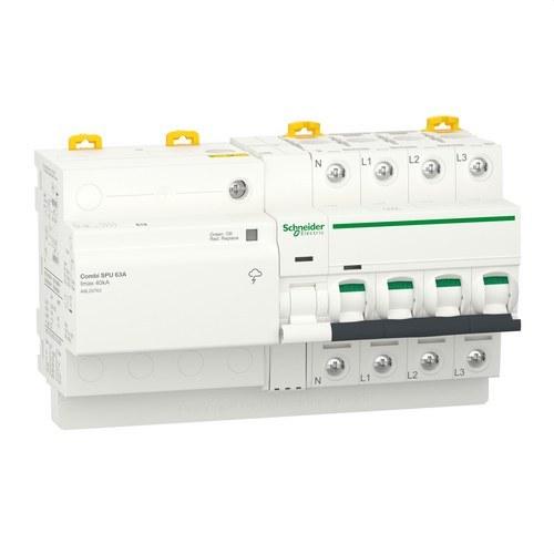 Limitador de sobretensions transitòries i permanents IGA Acti9 Combi SPU 3P+N 63A amb referència A9L20763 de la marca SCHNEIDER ELECTRIC