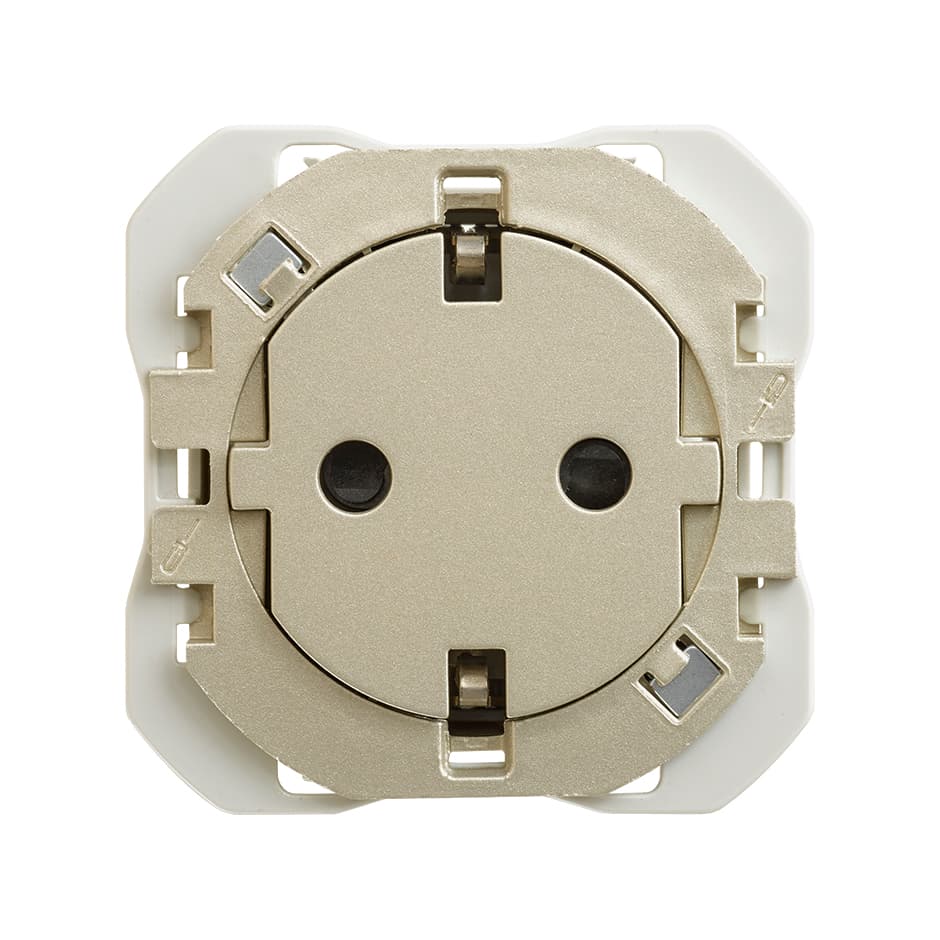 Cava Clean Base de enchufe schuko cava Simon 270 embornamiento a tornillo SIMON ...